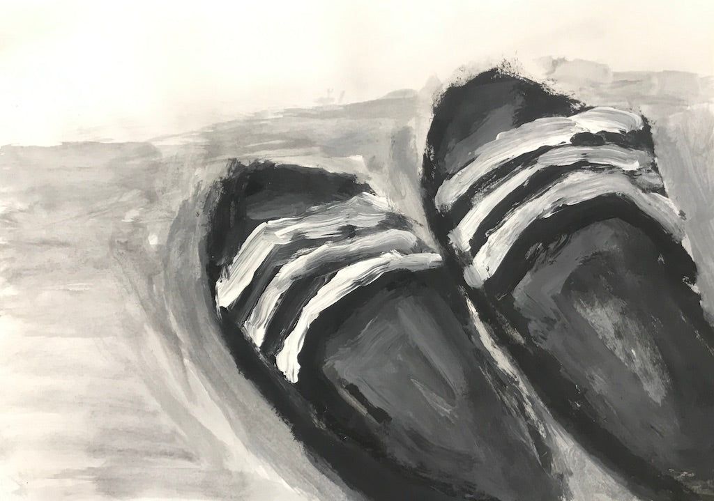 "Trailer trash slippers" (2020)