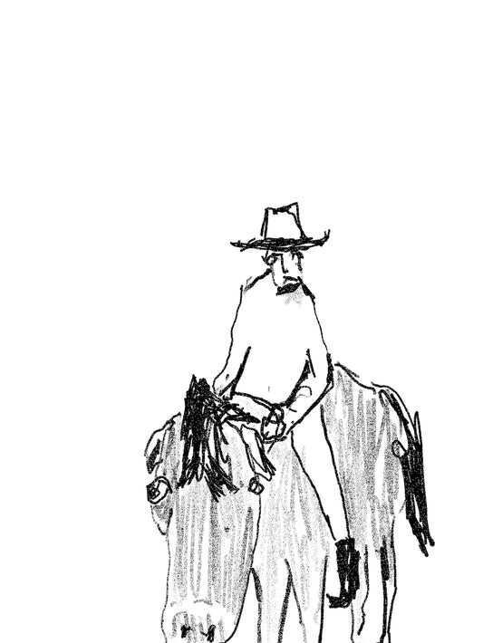 "Trist cowboy og hest" (2022)